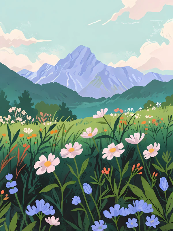 Serene Mountain Landscape
