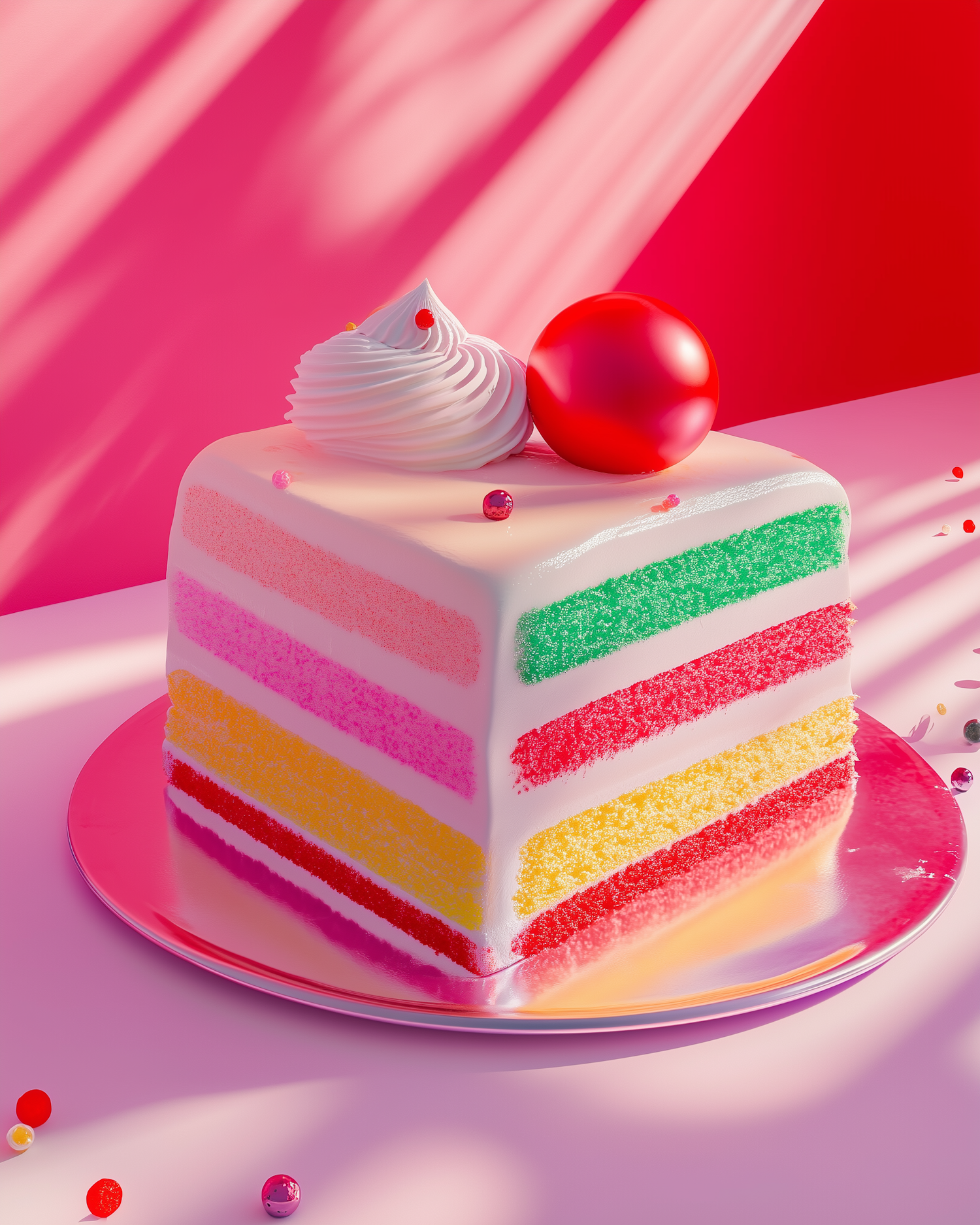 Vibrant Layered Cake