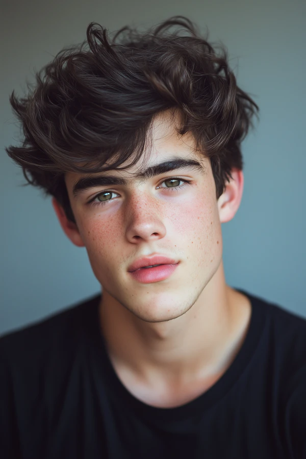Contemplative Portrait of a Young Male