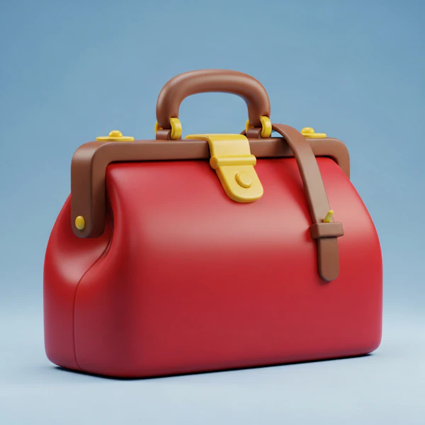 Vibrant Red Handbag