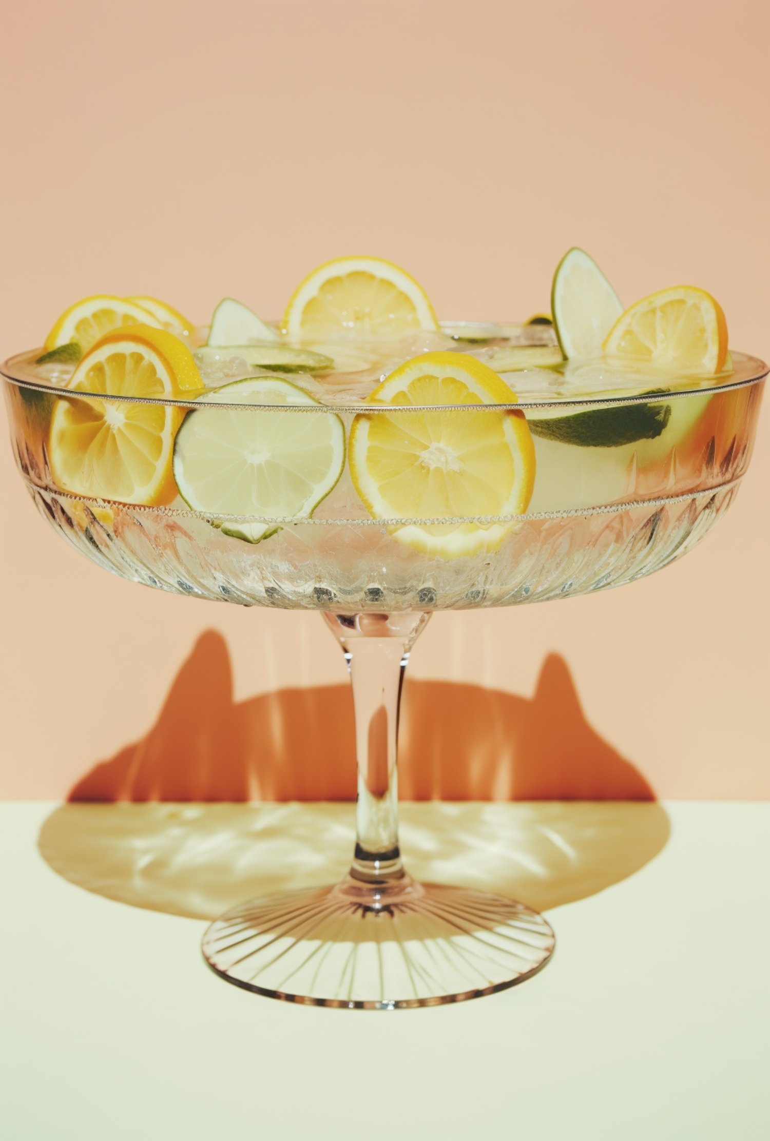 Elegant Summer Punch Bowl with Citrus Garnish