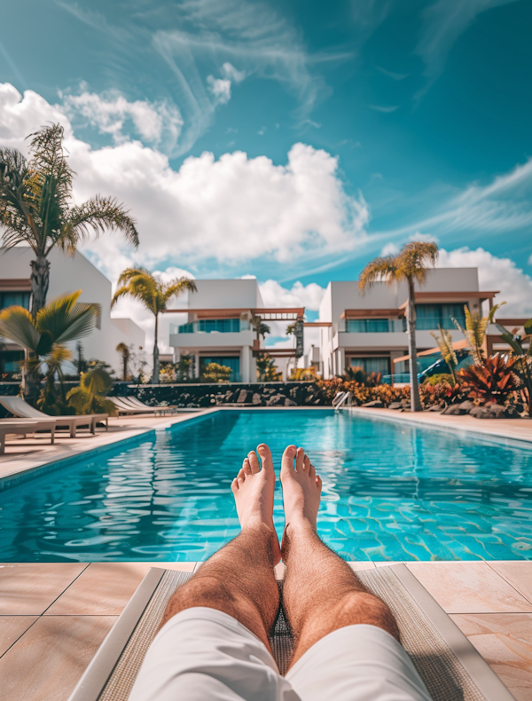 Poolside Relaxation at Luxury Resort