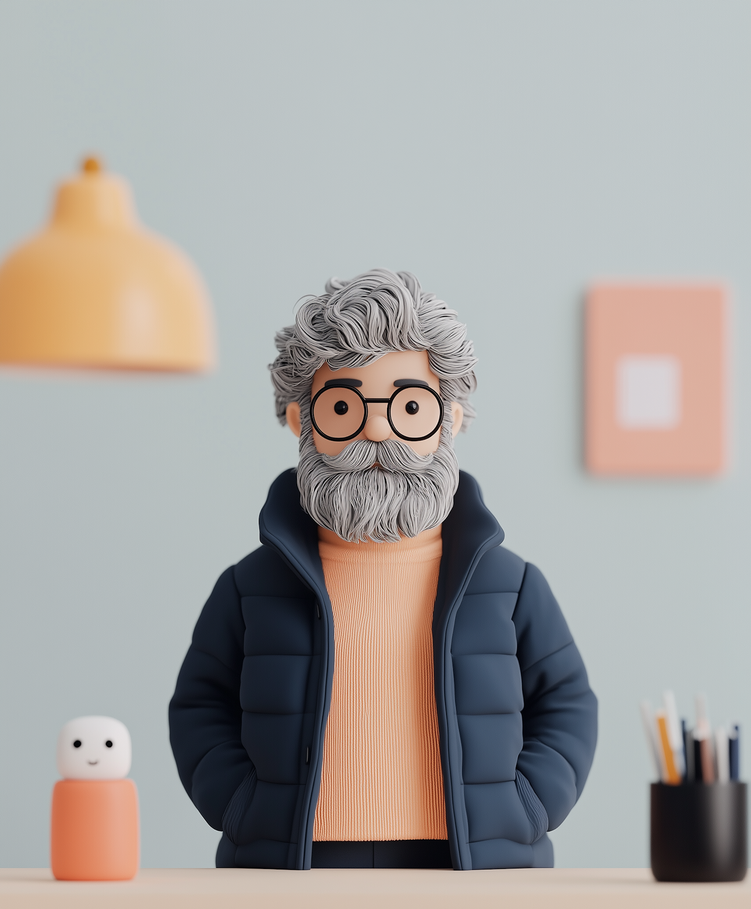 Elderly Man Illustration