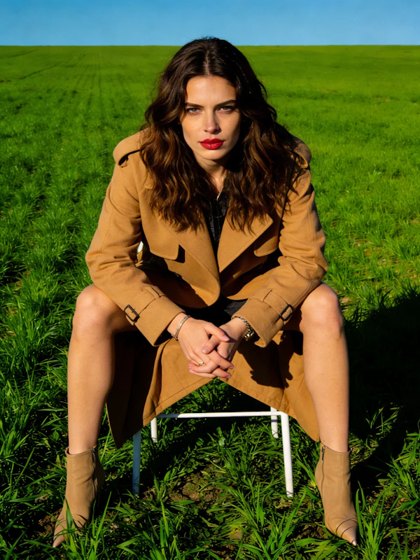 Woman in Green Field