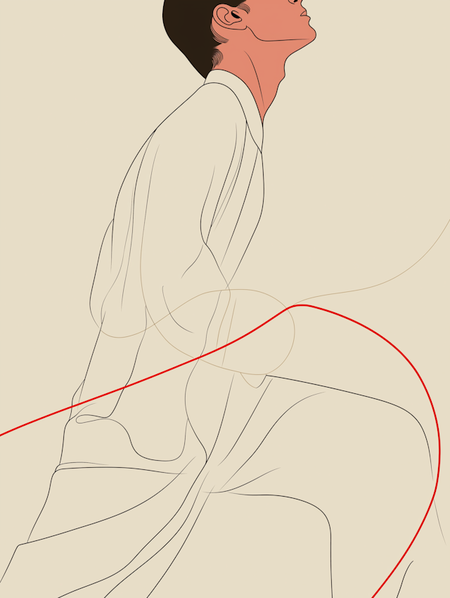 Minimalist Abstract Human Figure