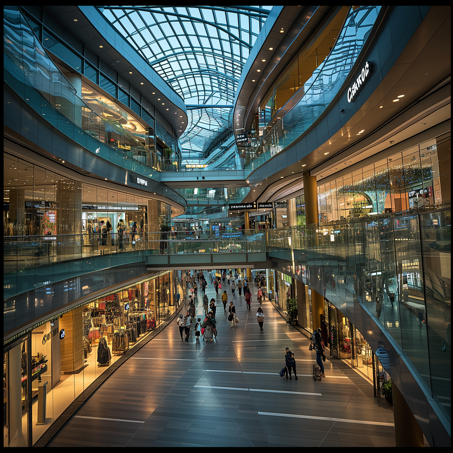 Sunlit Atrium Mall