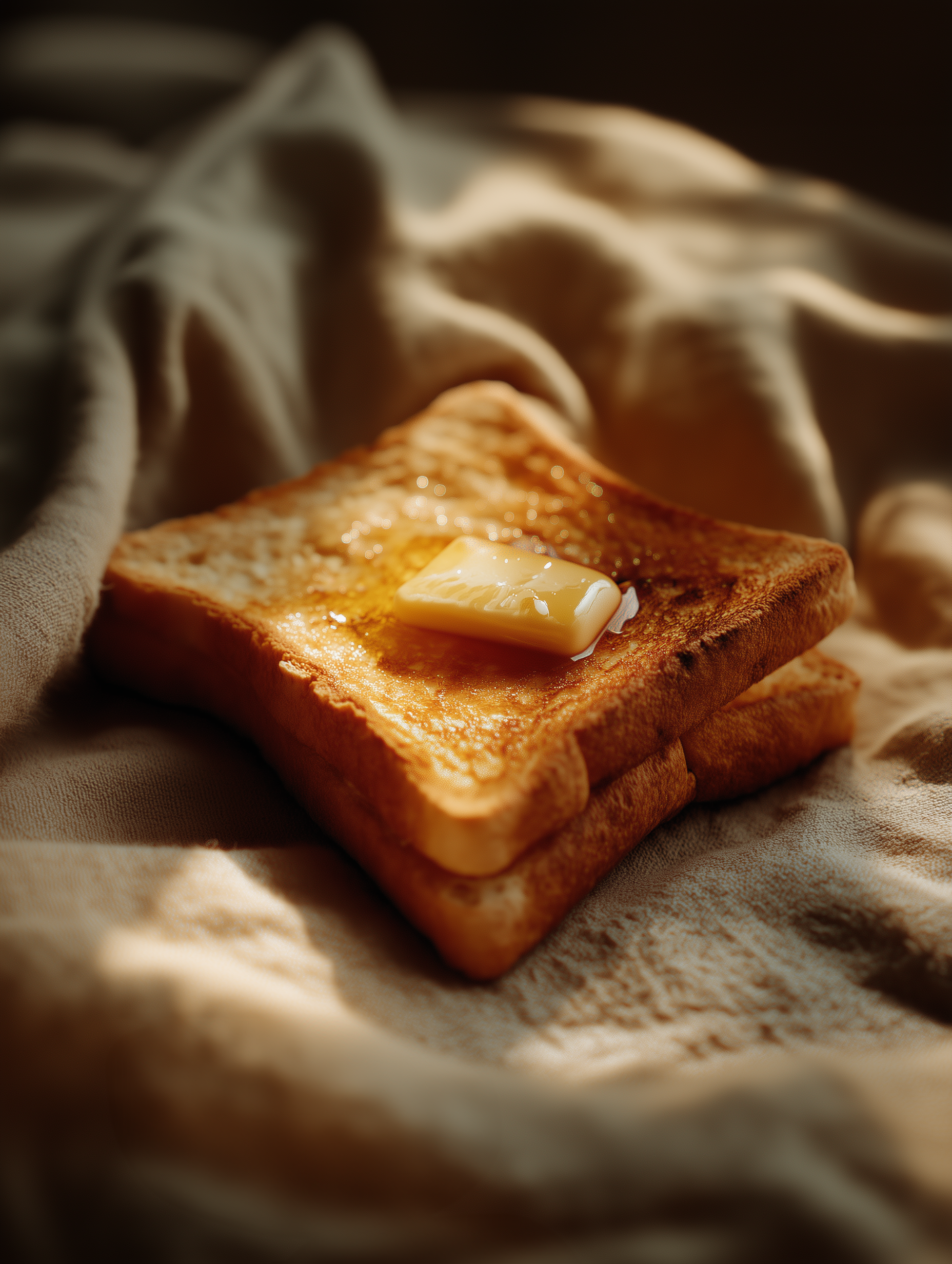 Golden Toast with Butter