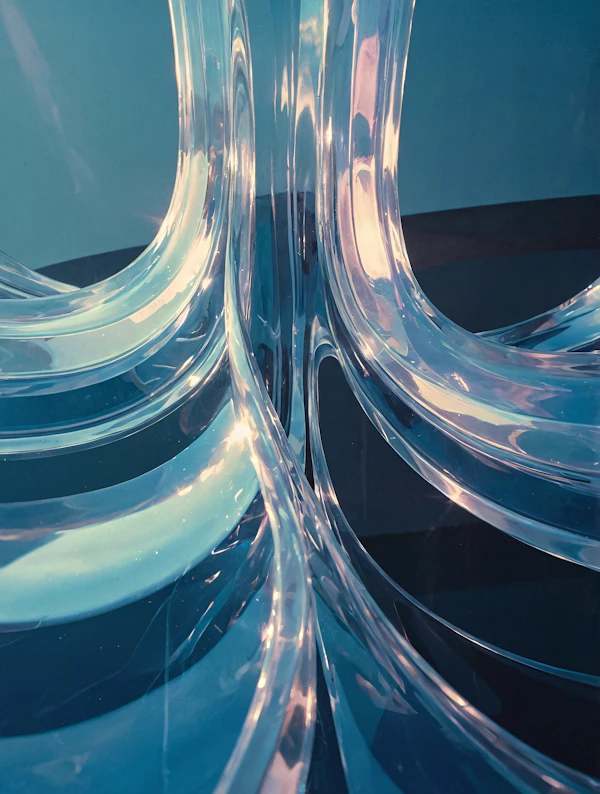 Abstract Glass Sculpture