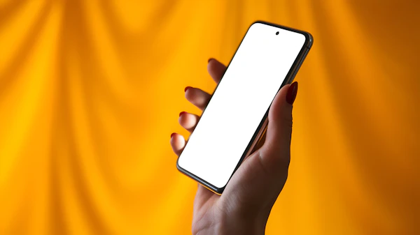 Hand Holding Smartphone