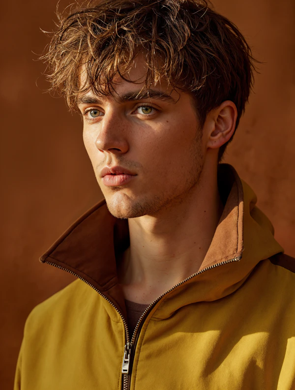Contemplative Young Man