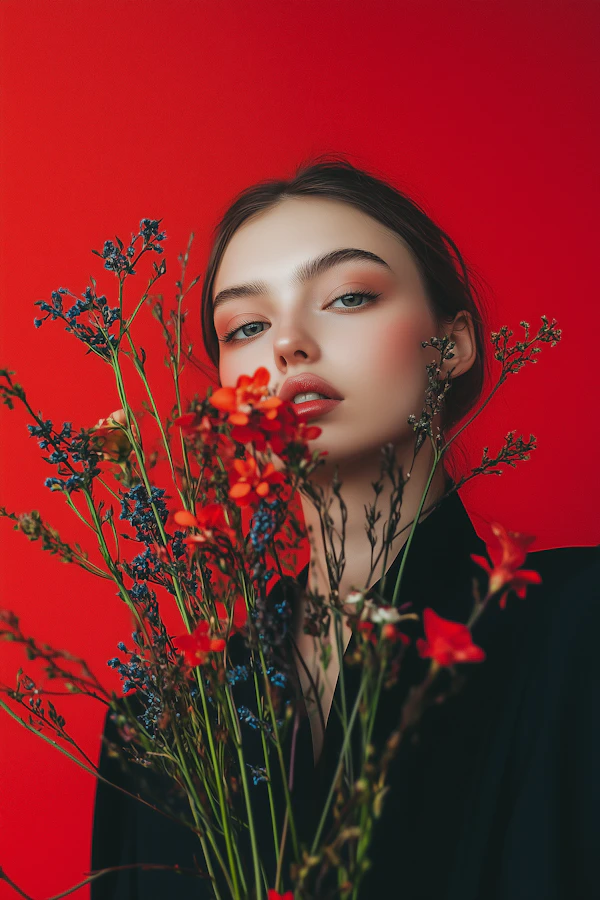 Woman with Flowers