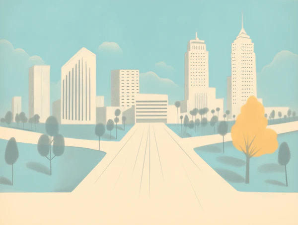 Minimalist Cityscape Art