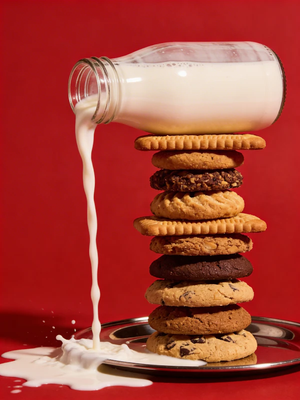 Cookies and Milk Splash