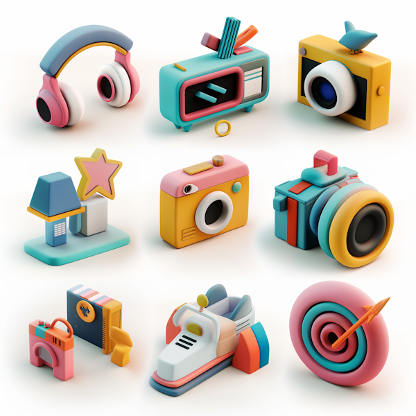 Stylized Cartoon Technology Collection