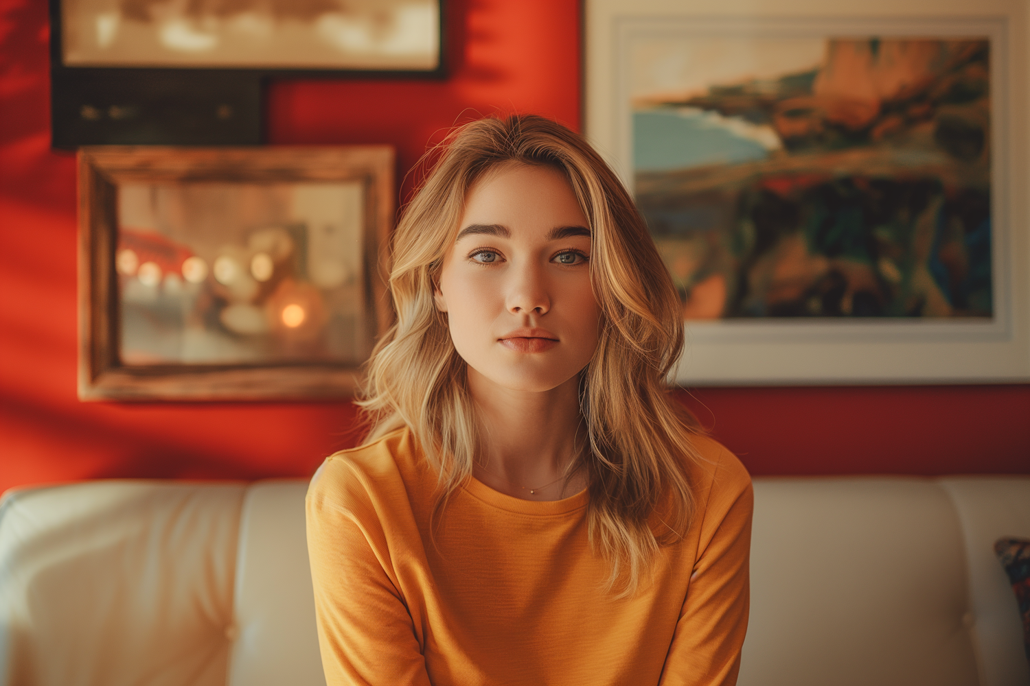 Serene Portrait of a Young Woman