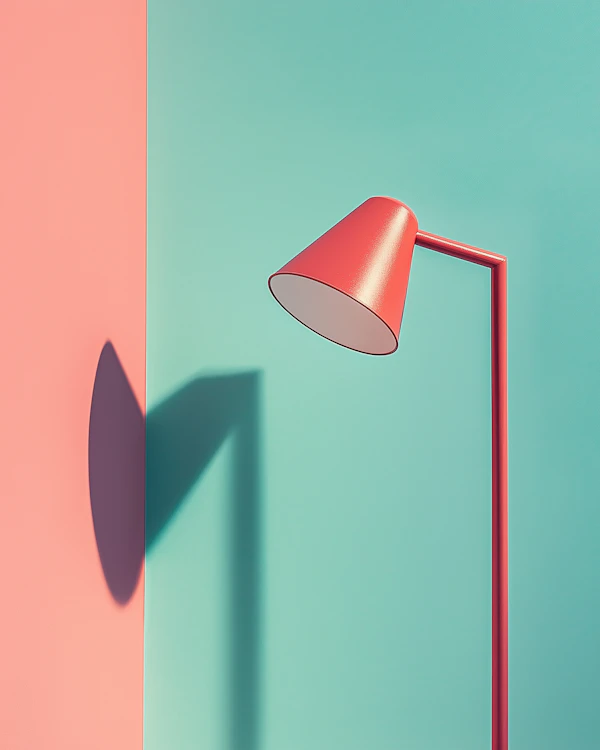 Modern Red Floor Lamp