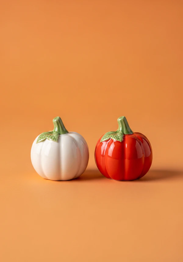Ceramic Pumpkins Display