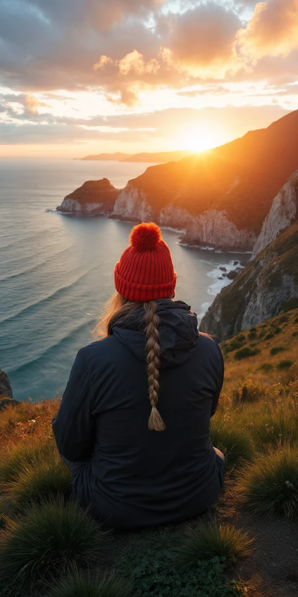 Sunset Coastal Reflection