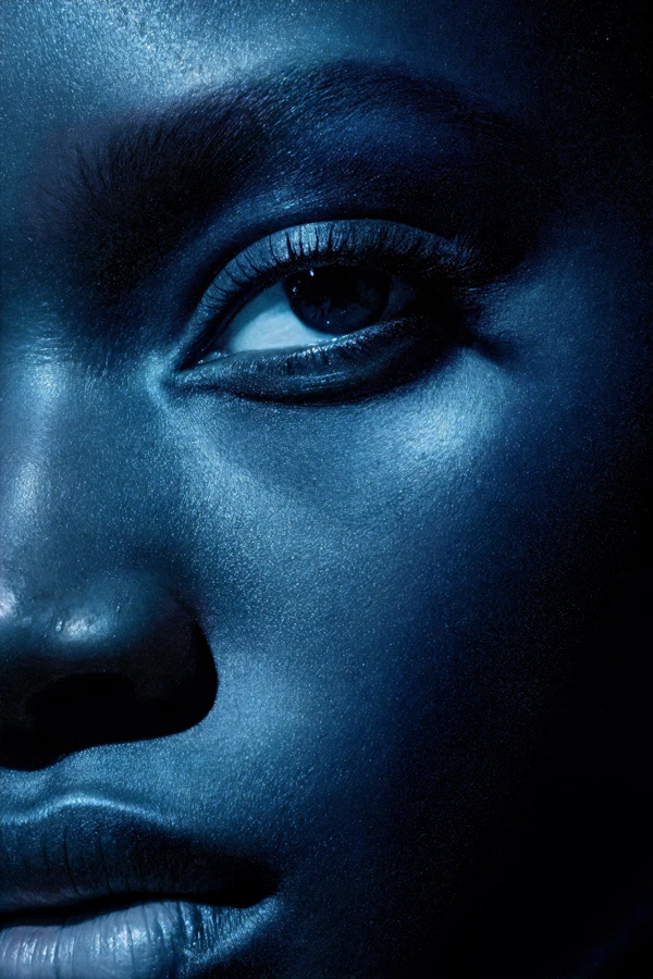 Dramatic Face Close-Up