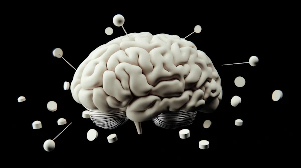 3D Brain with Pills