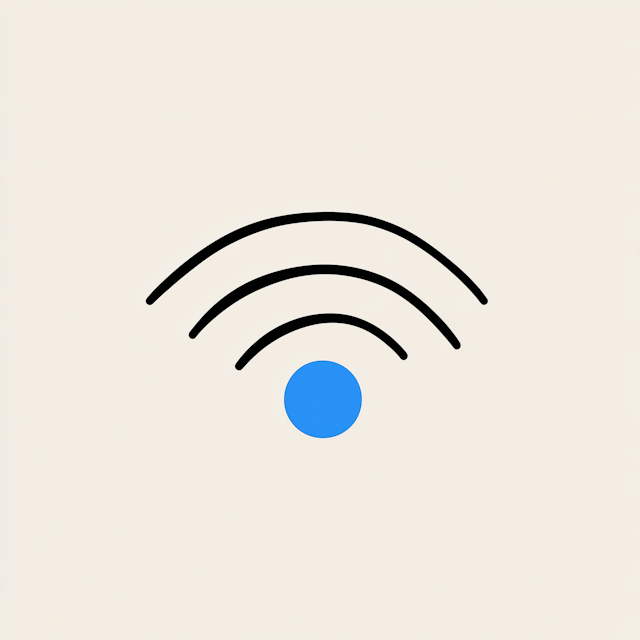 Minimalist Wi-Fi Symbol