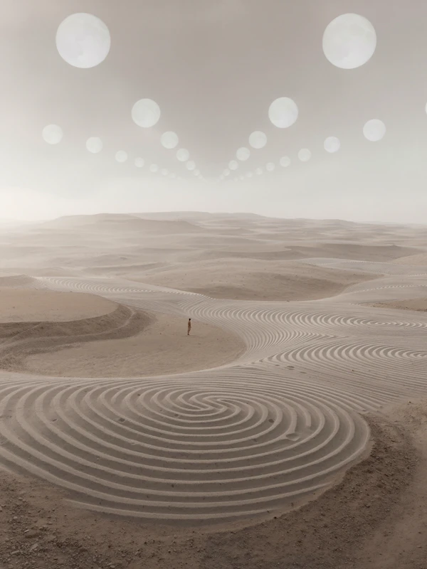 Surreal Desert Scene