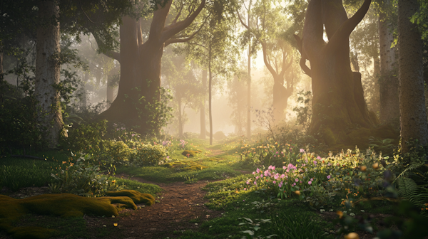 Serene Forest Scene