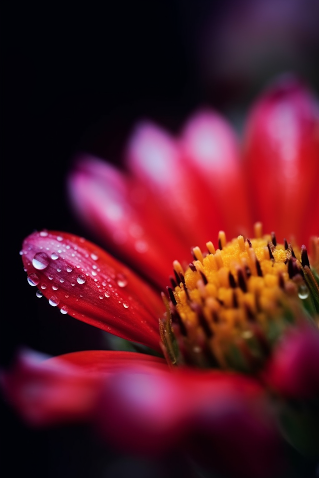 Vibrant Red Flower Close-up