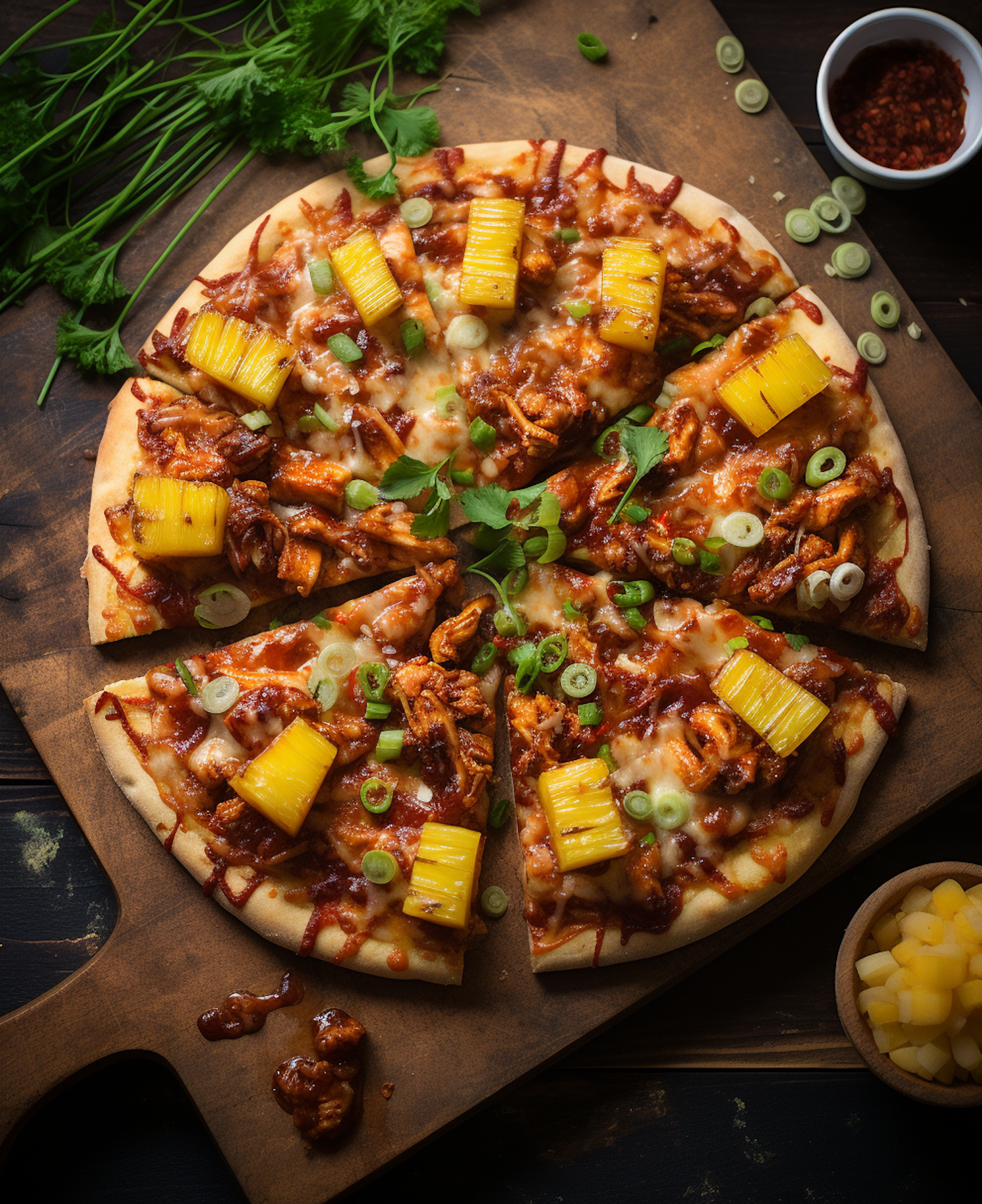 Tropical Barbeque Chicken Pizza