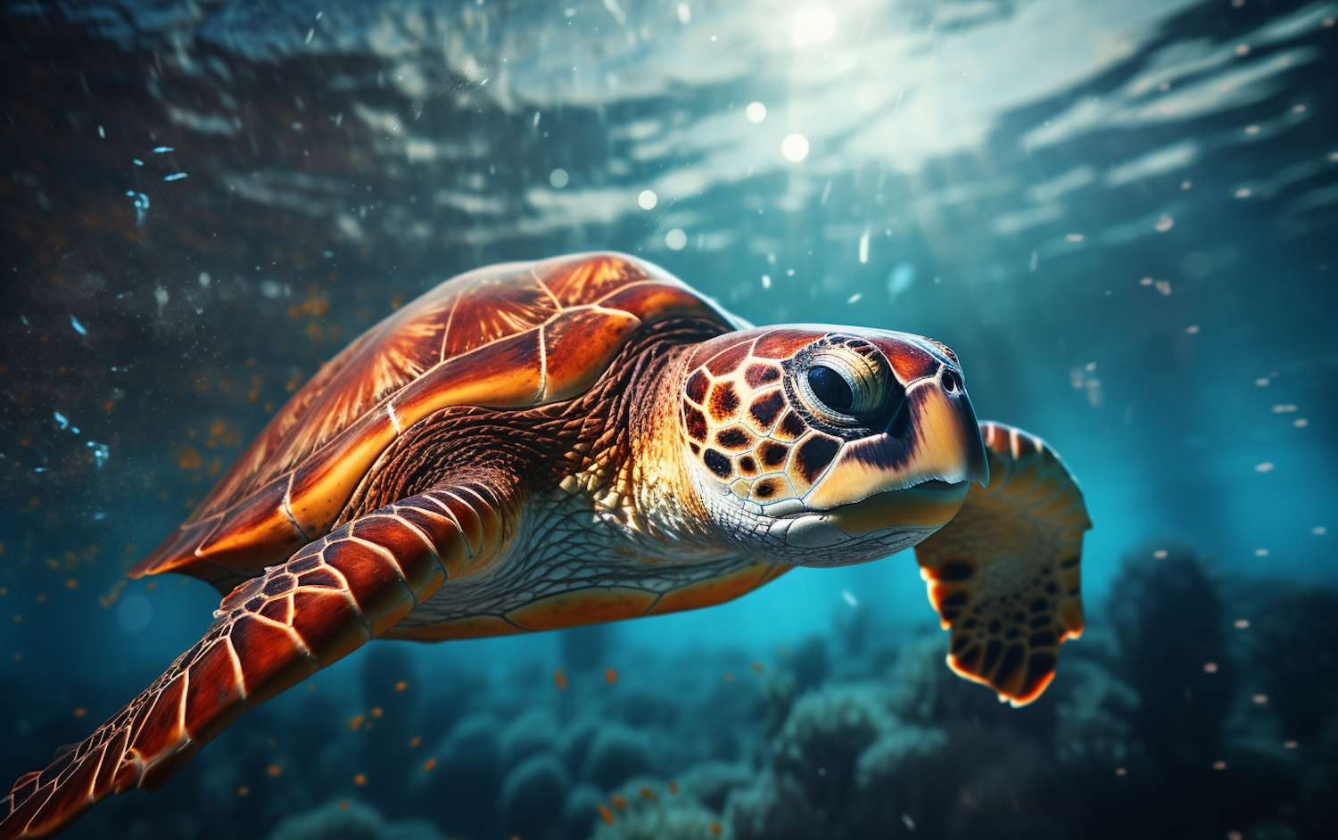 Sunlit Serenity Turtle