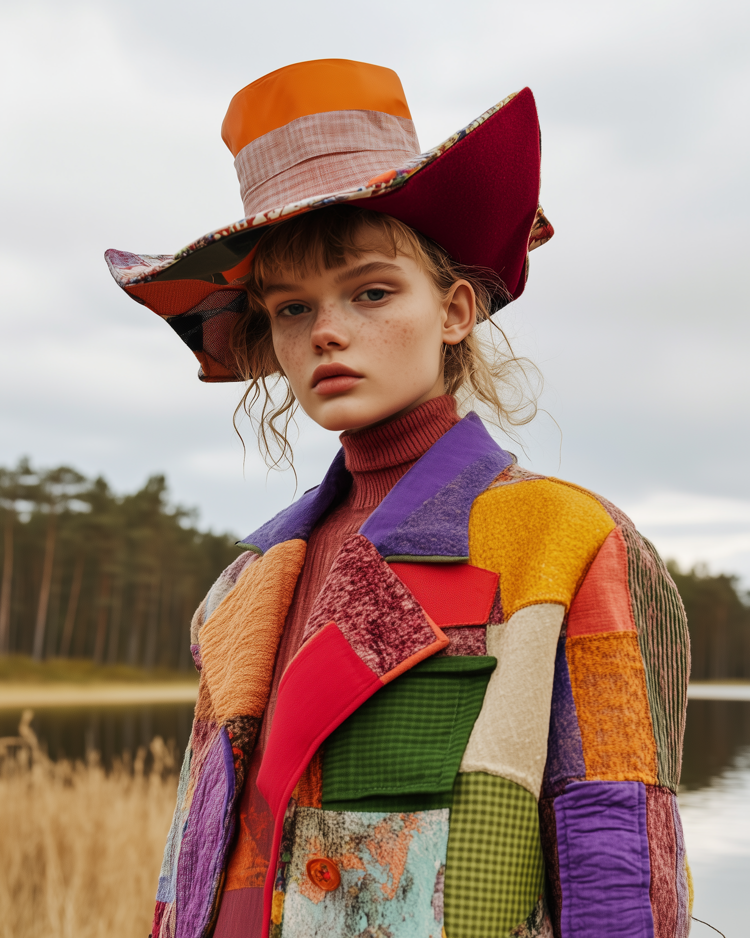 Vibrant Patchwork Fashion