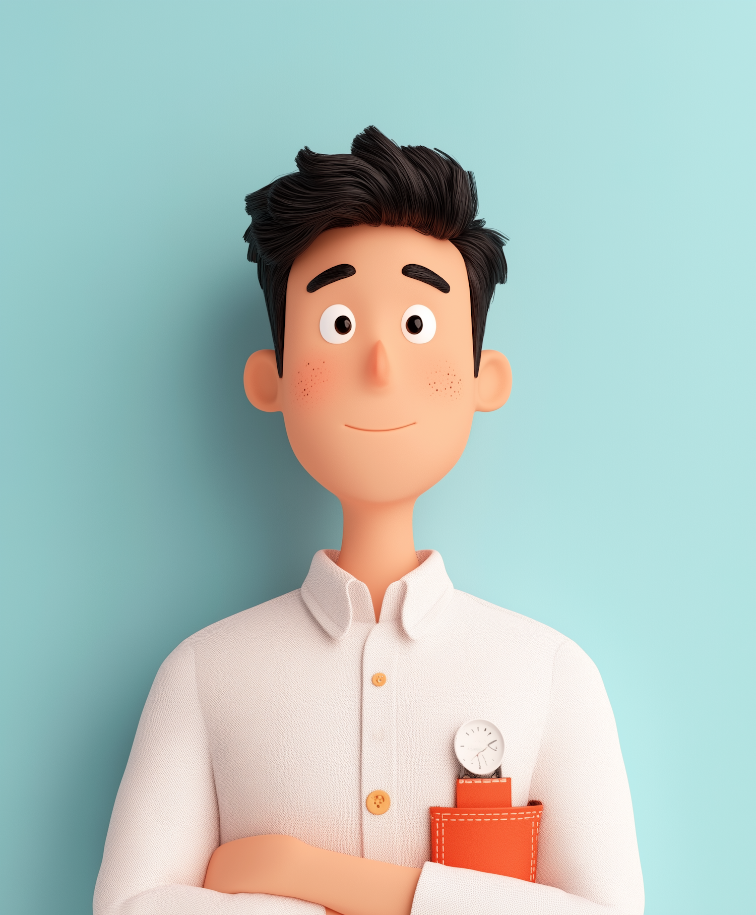 Stylized 3D Animated Male Character