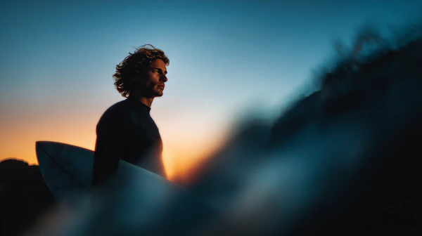 Surfer at Sunset