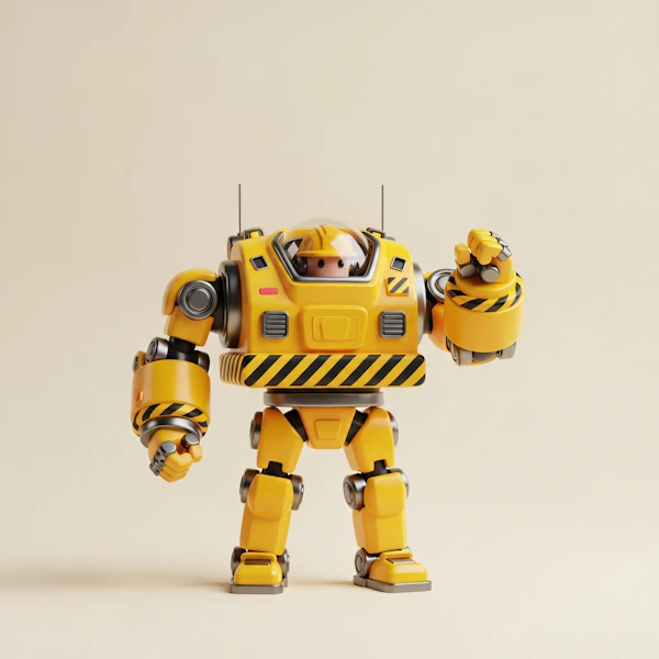 Industrial Yellow Robot