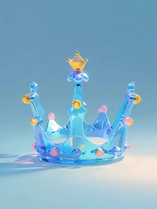 Whimsical Glass Crown