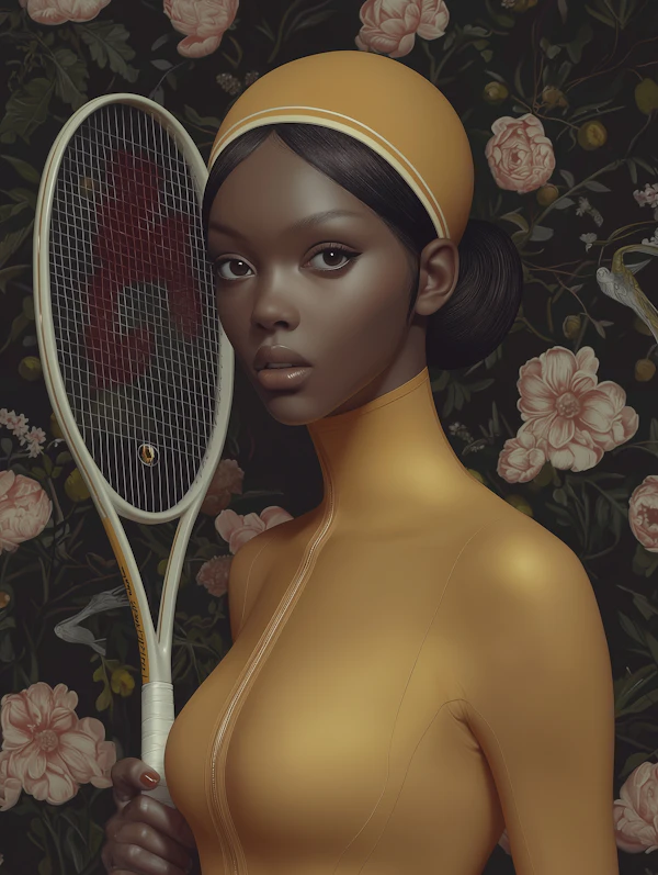 Elegant Tennis Portrait