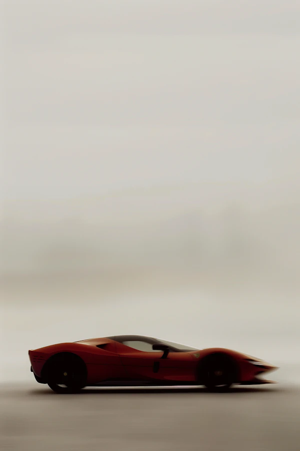 Sleek Red Sports Car
