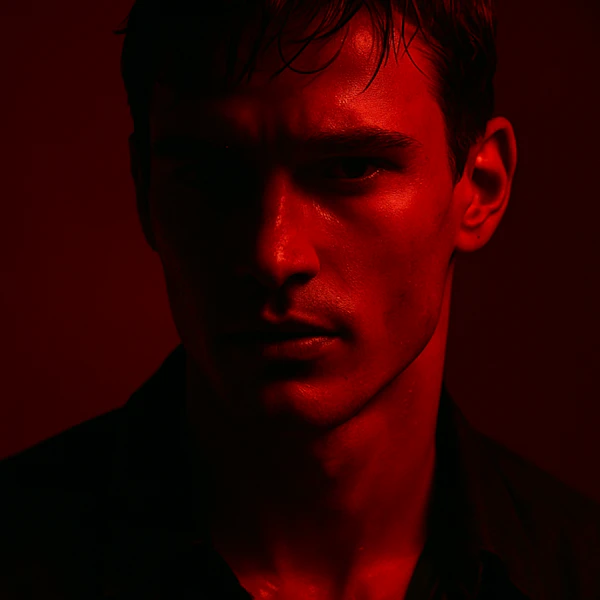 Red Dramatic Portrait
