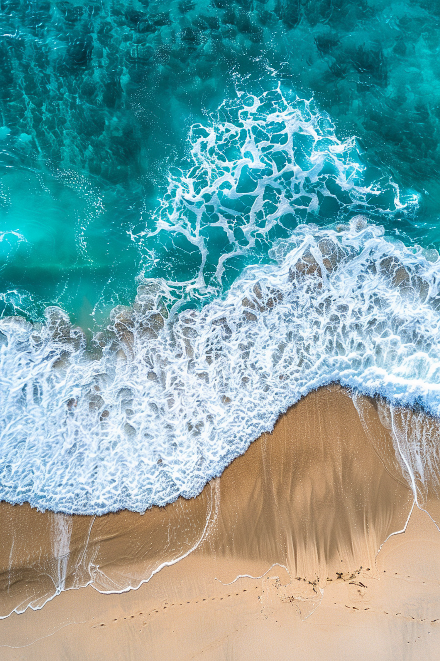 Overhead Beach Serenity