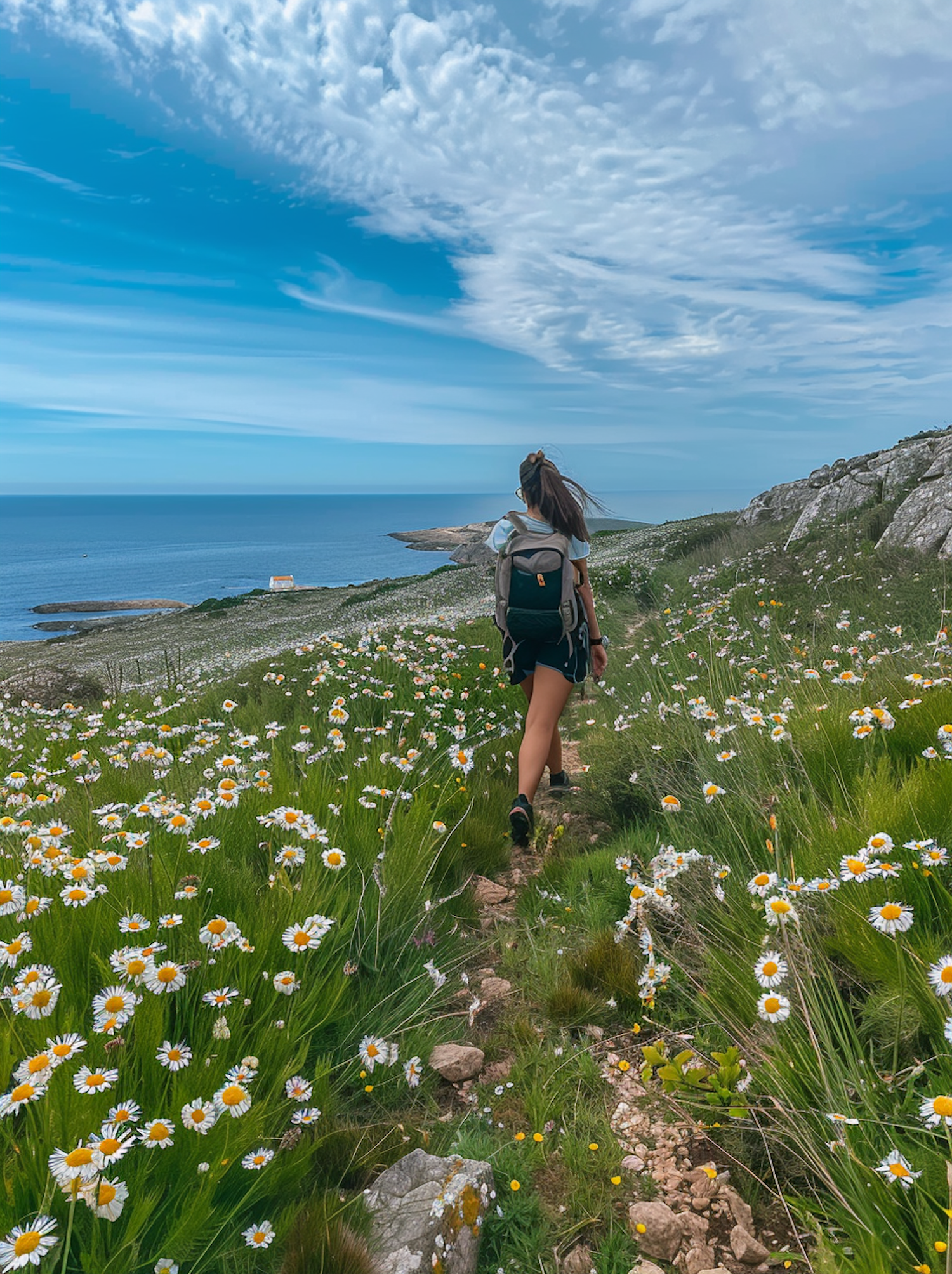 Hiking towards the Sea