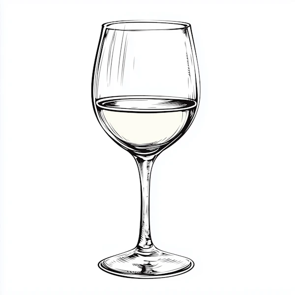 Elegant Wine Glass Art