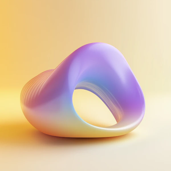 Glossy Abstract 3D Shape