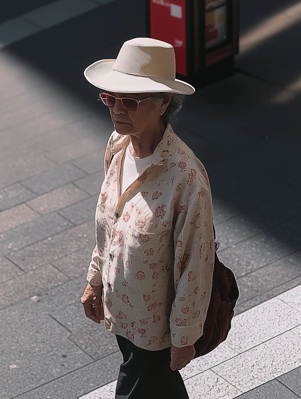 Elderly Woman Outdoors