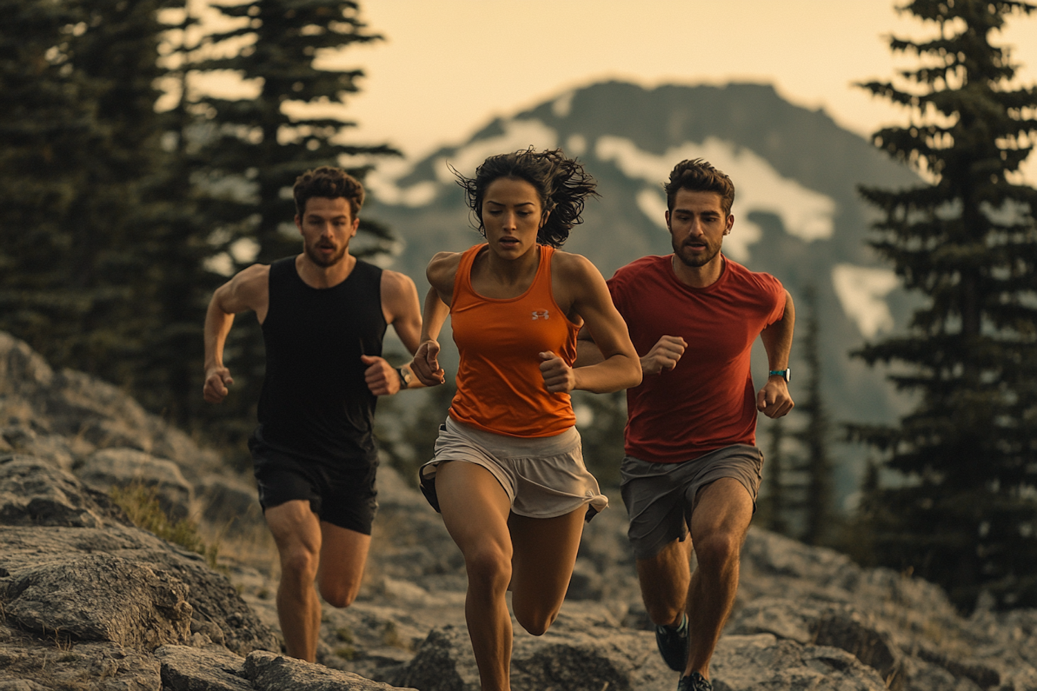 Trail Running at Sunrise