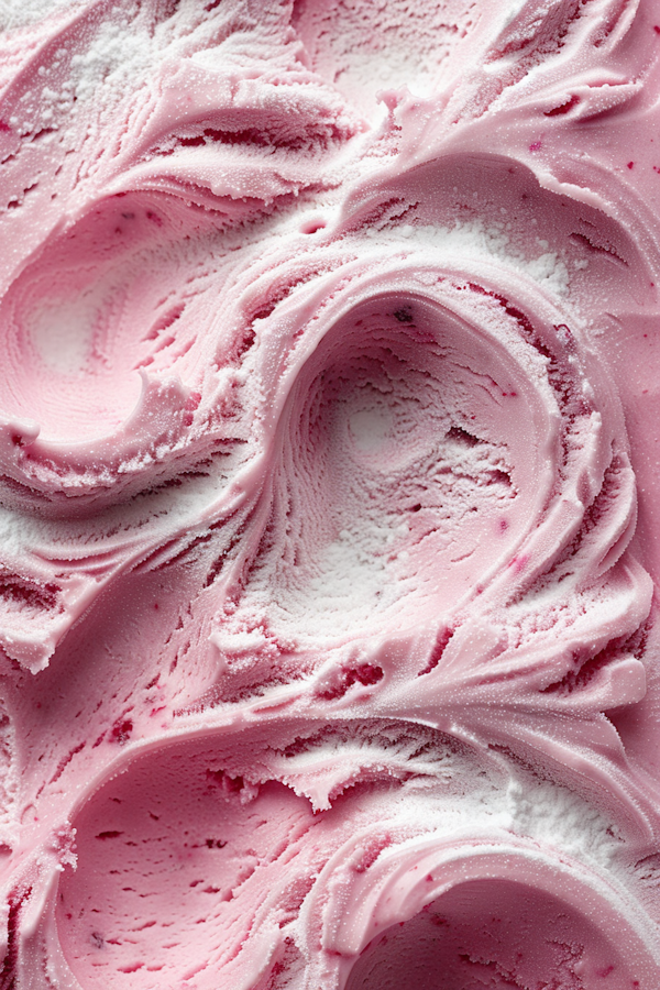 Strawberry Ice Cream Close-Up