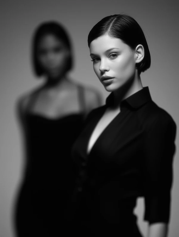 Black-and-White Portrait