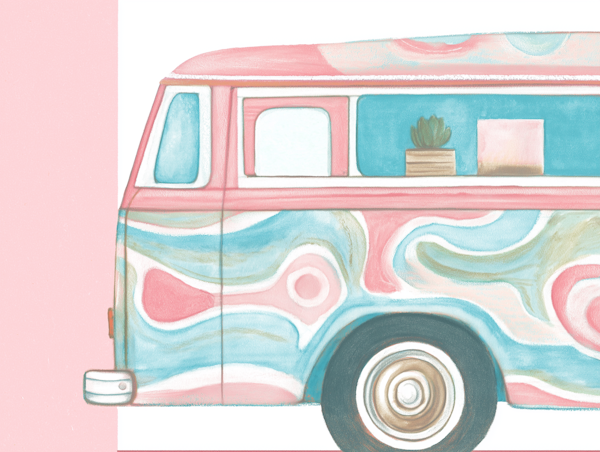 Vintage Bohemian Van