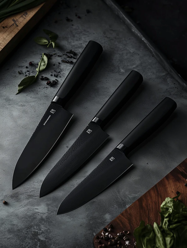 Modern Black Knives