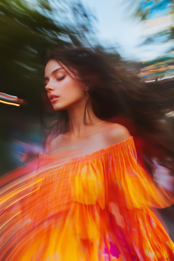 Serene Motion Portrait