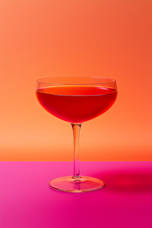 Vibrant Cocktail Glass
